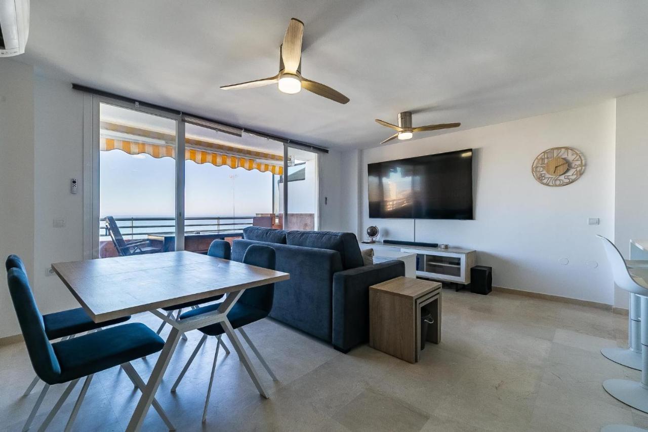 Vistas Azules -- Remodeled, Large Terrace, Spectacular Ocean Views And Beach Level Access Torremolinos Zewnętrze zdjęcie